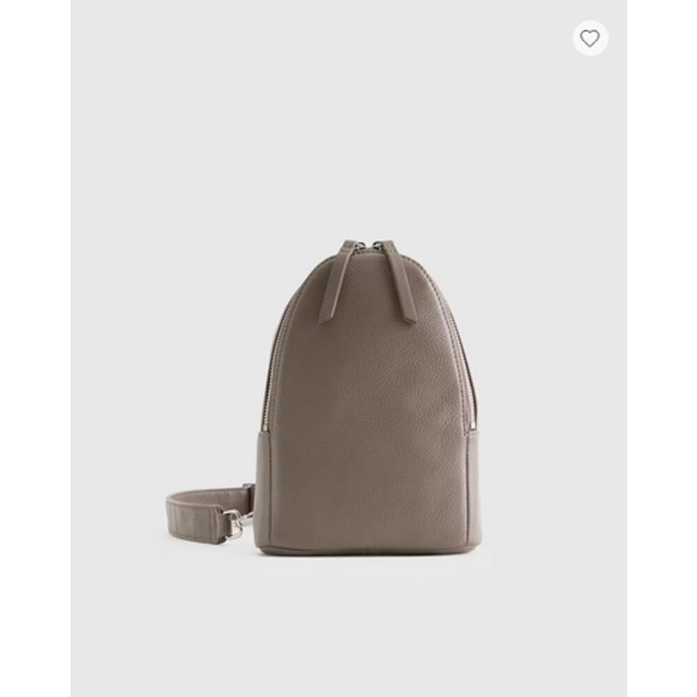 Quince Italian Leather Sling Bag Mink NWT